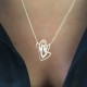 Glorria 14k Solid Gold Angel Necklace