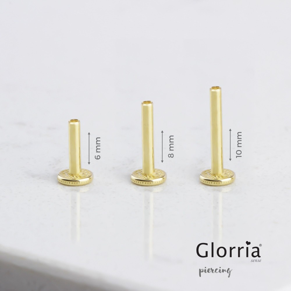 Glorria 14k Solid Gold Letter A Tragus Piercing