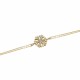 Glorria 14k Solid Gold Snowflake Bracelet