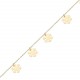 Glorria 14k Solid Gold Snowflake Bracelet