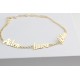 Glorria 925k Sterling Silver Personalized 3 Names Bracelet with Doc Bracelet