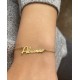 Glorria 925k Sterling Silver Personalized Handwritten Name Bracelet