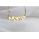 Glorria 925k Sterling Silver Personalized Silver Name Necklace