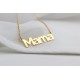 Glorria 925k Sterling Silver Personalized Silver Name Necklace