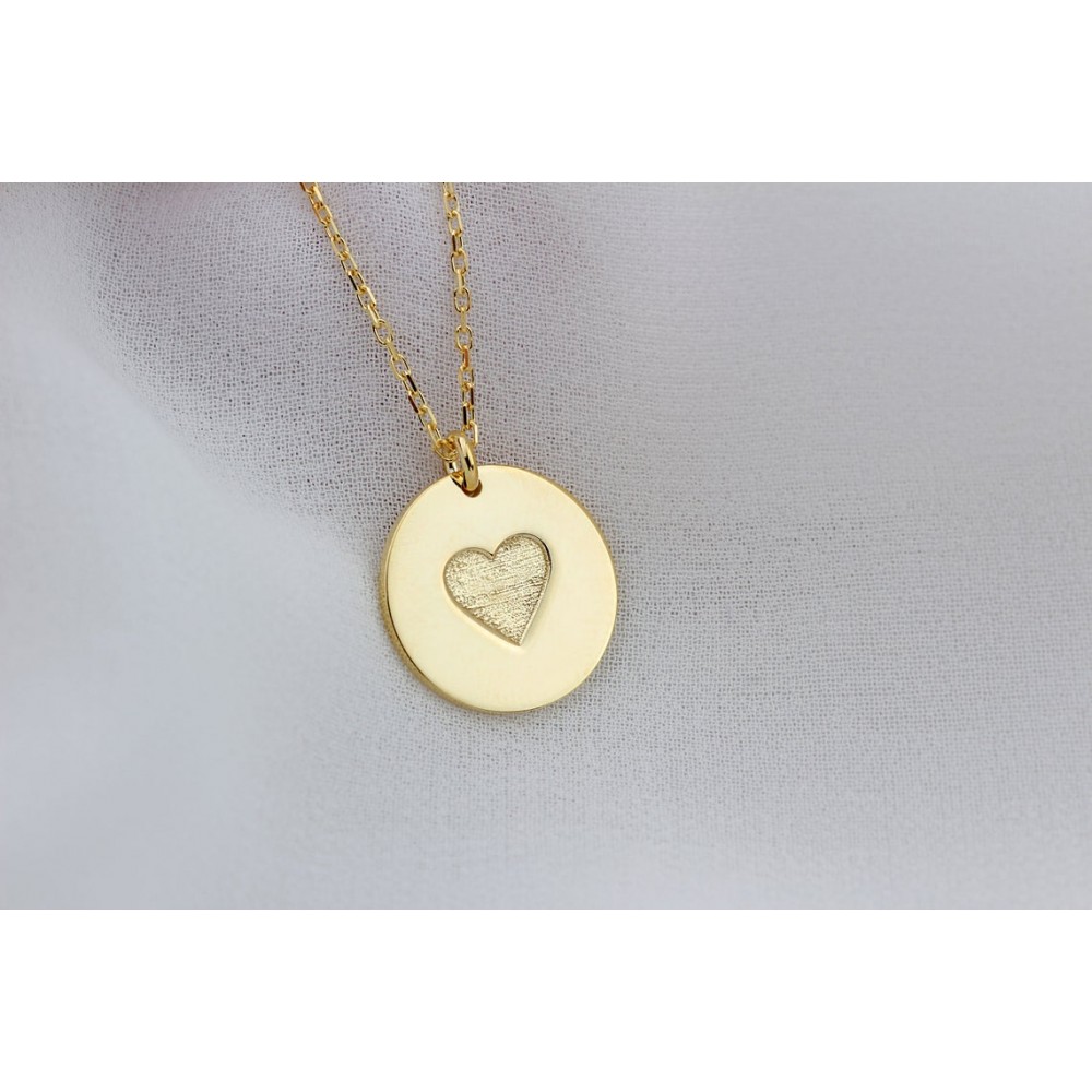 Glorria 925k Sterling Silver Heart Necklace