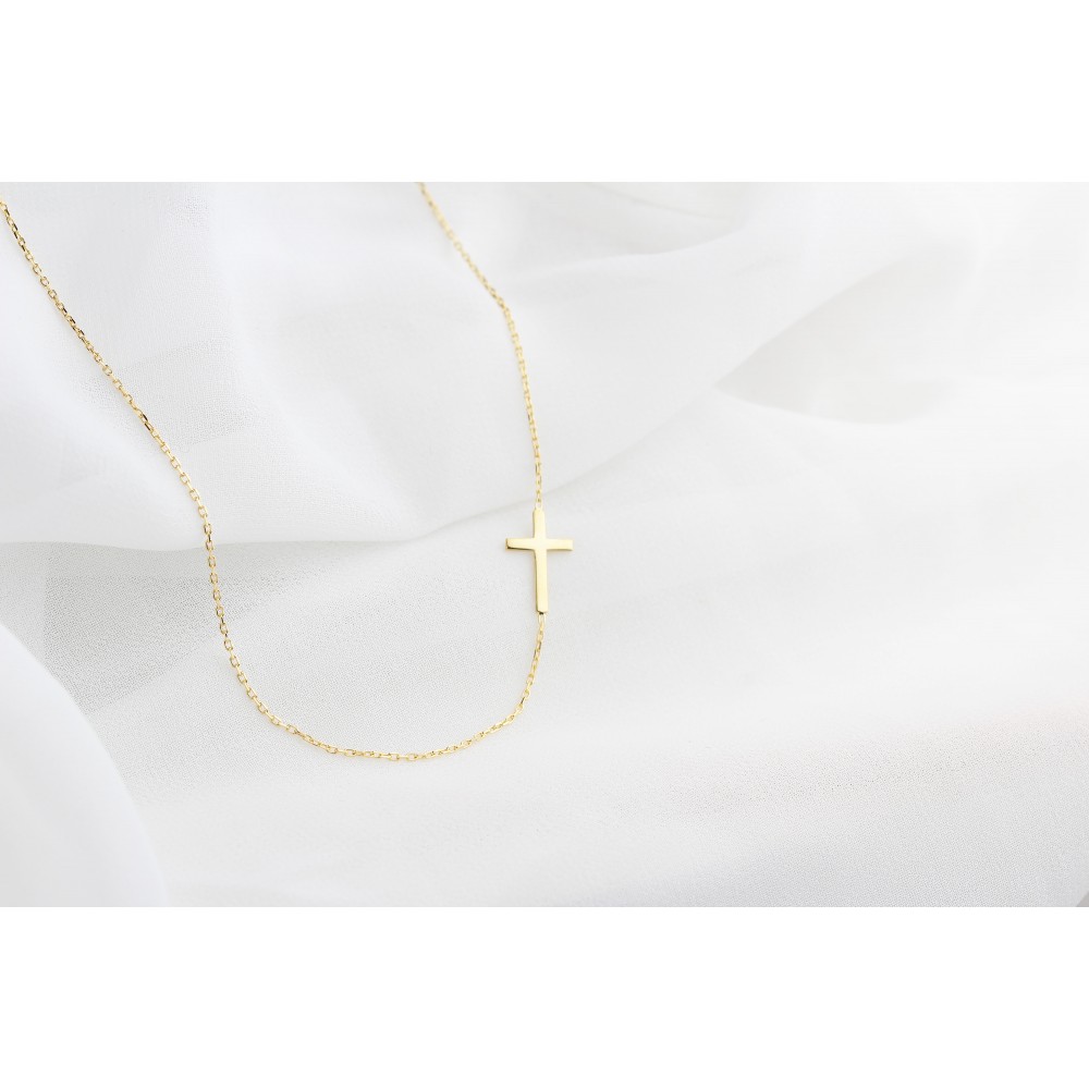 Glorria 925k Sterling Silver Cross Necklace