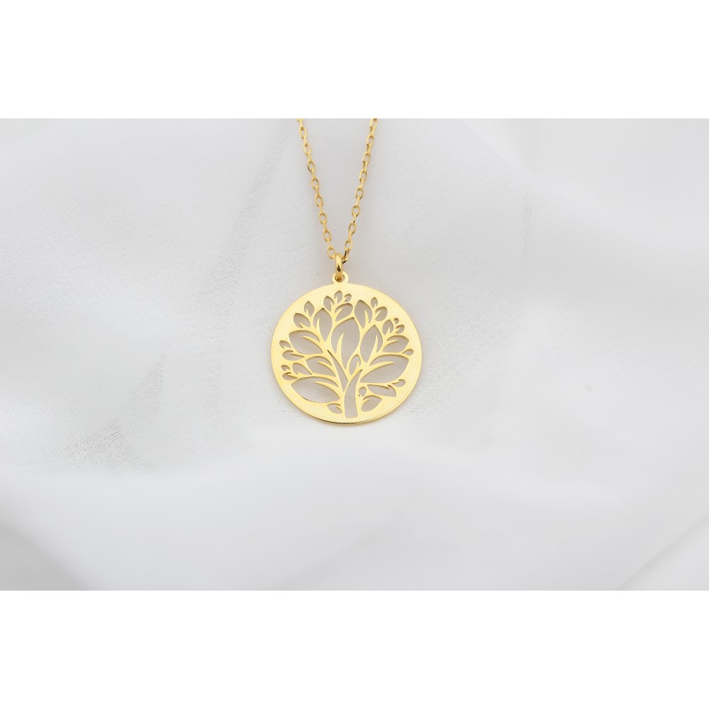 Glorria 925k Sterling Silver Tree of Life Necklace