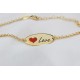 Glorria 925k Sterling Silver Personalized Sterling Silver Name Love Bracelet