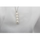 Glorria 925k Sterling Silver Necklace and Earrings Pearl Set