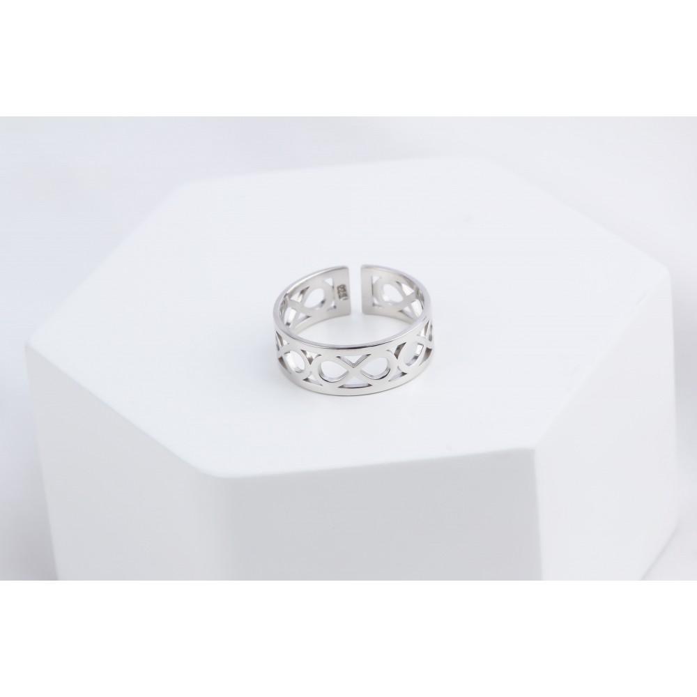 Glorria 925k Sterling Silver Infinity Ring