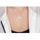 Glorria 925k Sterling Silver Personalized Korean Name Necklace