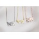 Glorria 925k Sterling Silver Personalized Chinese Name Necklace