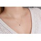 Glorria 925k Sterling Silver Solitaire Necklace