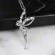 Glorria 925k Sterling Silver Fairy Necklace