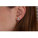 Glorria 925k Sterling Silver Opal Earrings