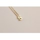 Glorria 925k Sterling Silver 3D Minimalist Letter S Necklace