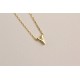 Glorria 925k Sterling Silver 3D Minimalist Letter Y Necklace