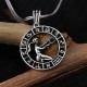 Glorria 925k Sterling Silver Male Virgo Necklace