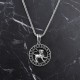 Glorria 925k Sterling Silver Male Leo Sign Necklace