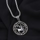 Glorria 925k Sterling Silver Men Sagittarius Necklace