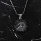 Glorria 925k Sterling Silver Men Eagle Necklace