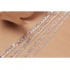 Glorria 925k Sterling Silver 7.5mm Figaro Chain Necklace