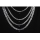 Glorria 925k Sterling Silver 5mm Mariner Chain Necklace