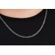 Glorria 925k Sterling Silver 4mm King Chain Necklace