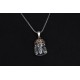 Glorria 925k Sterling Silver Gourmet Chain Jesus Christ Necklace