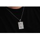 Glorria 925k Sterling Silver Men Horoscope Silver Necklace