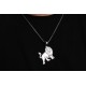 Glorria 925k Sterling Silver Men Lion Sterling Silver Necklace