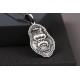 Glorria 925k Sterling Silver Men Gorilla Silver Necklace