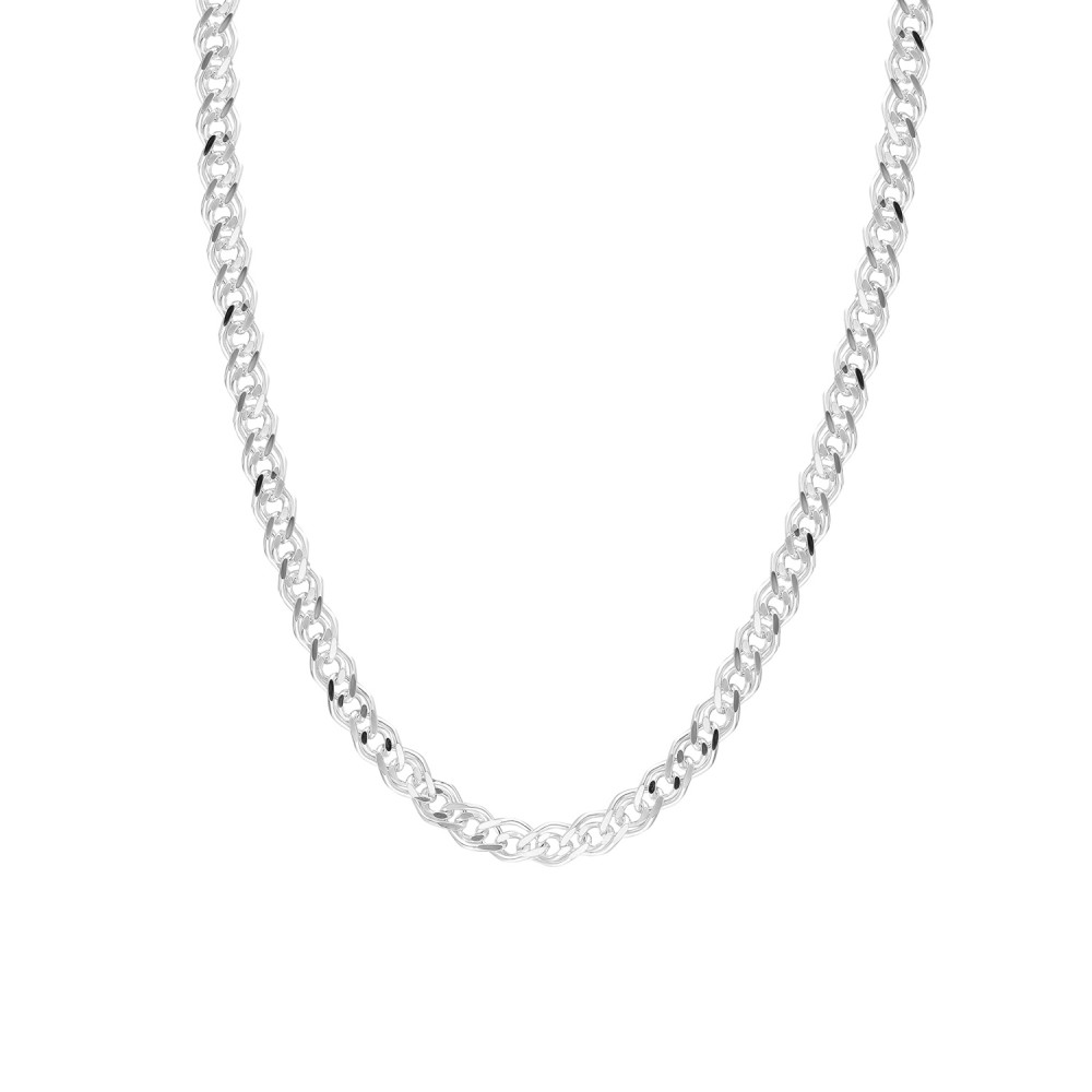 Glorria 925k Sterling Silver Bar Chain