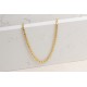 Glorria 925k Sterling Silver Barley Scale Chain Necklace