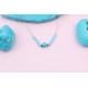 Glorria 14k Solid Gold Turquoise Necklace