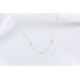 Glorria 14k Solid Gold Dorica Bead Necklace