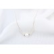 Glorria 14k Solid Gold Ball Pearl Necklace