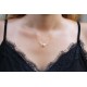 Glorria 14k Solid Gold Ball Pearl Necklace