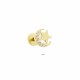 Glorria 14k Solid Gold Moon Star Helix Piercing