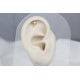 Glorria 14k Solid Gold Solitaire Helix Piercing