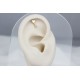 Glorria 14k Solid Gold Hanging Heart Helix Piercing