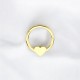 Glorria 14k Solid Gold Heart Ring Piercing