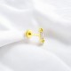 Glorria 14k Solid Gold Baguette Helix Piercing