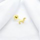 Glorria 14k Solid Gold Dog Helix Piercing