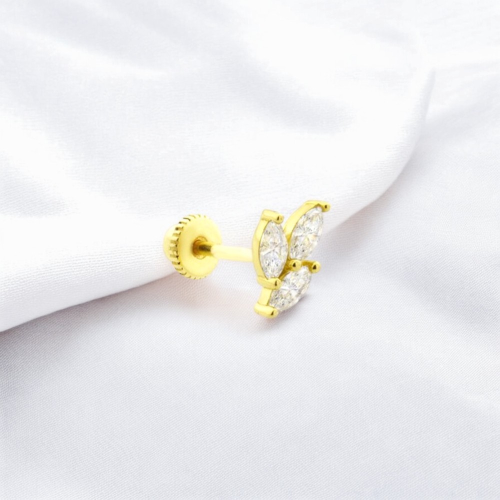 Glorria 14k Solid Gold Marquise Helix Piercing