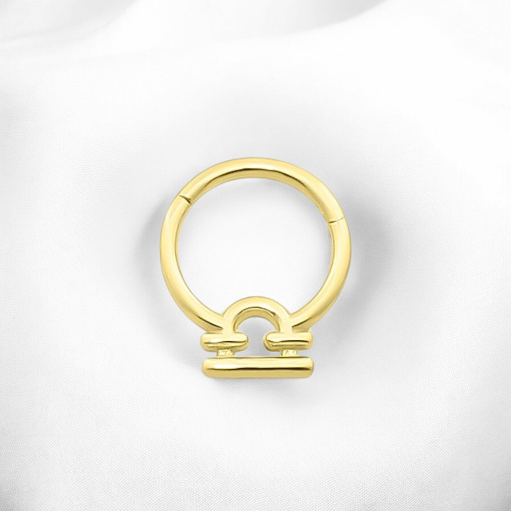 Glorria 14k Solid Gold Libra Ring Helix Piercing