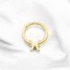 Glorria 14k Solid Gold Pisces Ring Helix Piercing