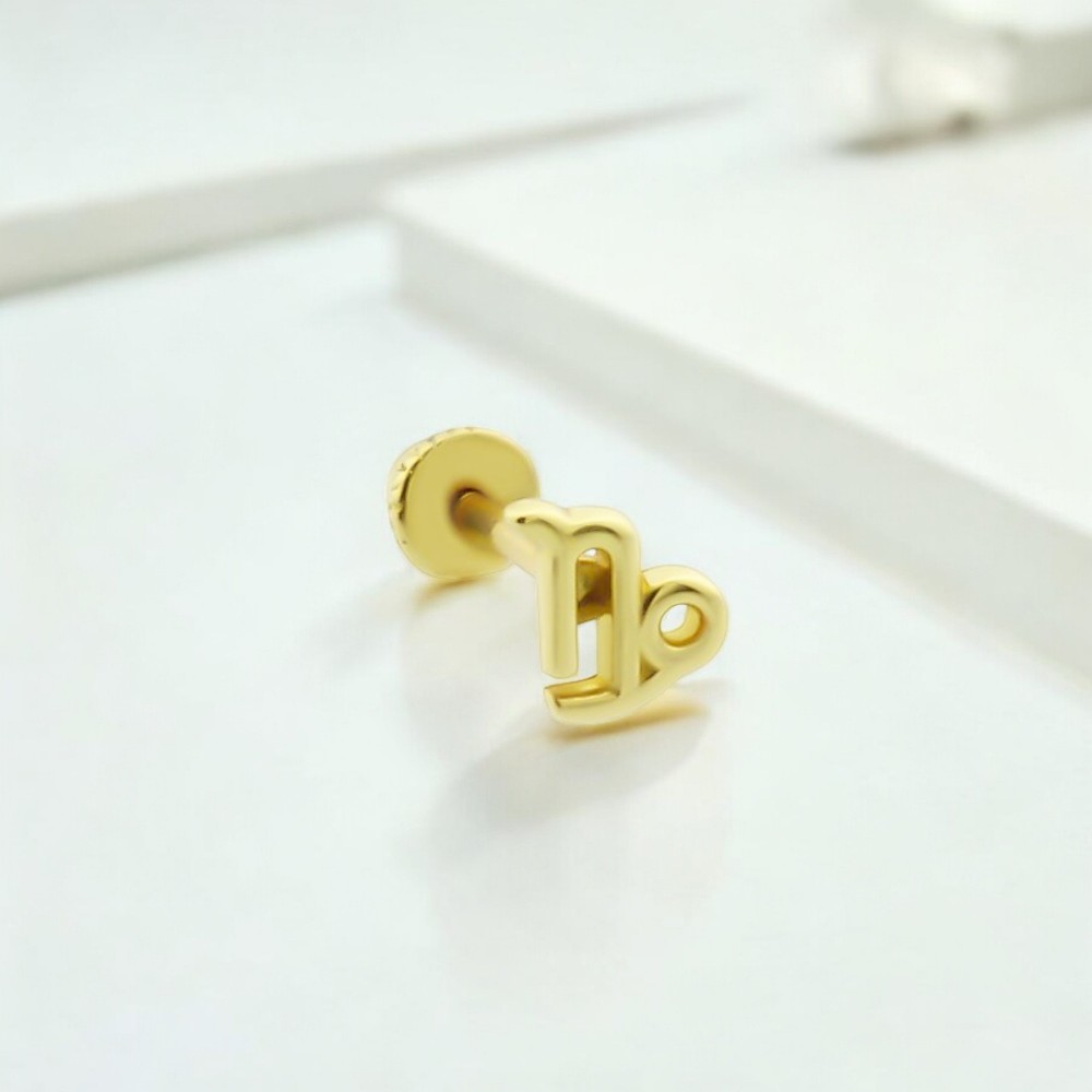 Glorria 14k Solid Gold Capricorn Helix Piercing