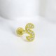 Glorria 14k Solid Gold Letter S Tragus Piercing