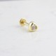 Glorria 14k Solid Gold Heart Tragus Piercing